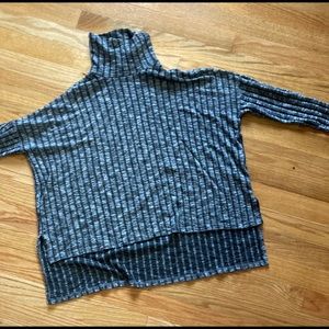 American Eagle Ribbed Grey Turtleneck